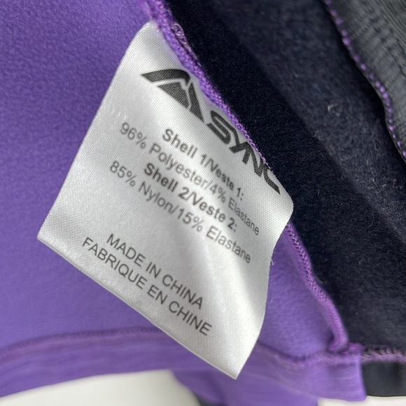 Sync Purple & Black Fleece Jacket - Picture 6 of 8